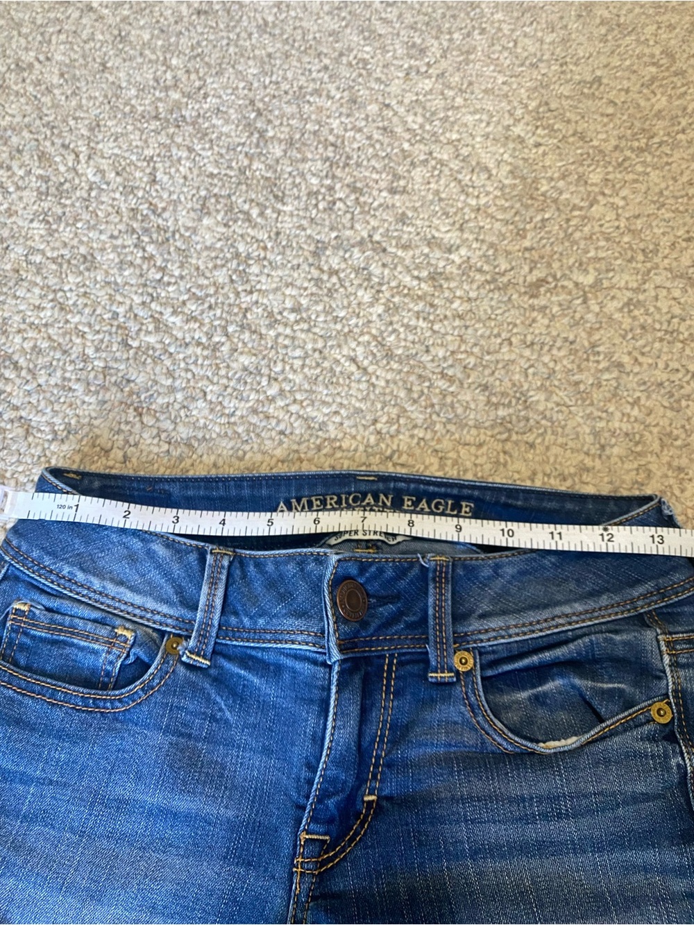 American Eagle Outfitters Dark Blue Bootcut Jeans - Picture 5 of 7